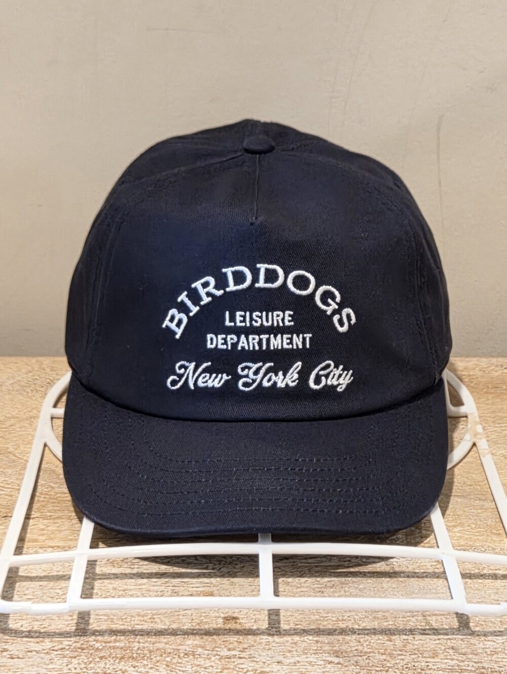 NWOT Birddogs Leisure Department Snapback Hat - Navy Blue & White